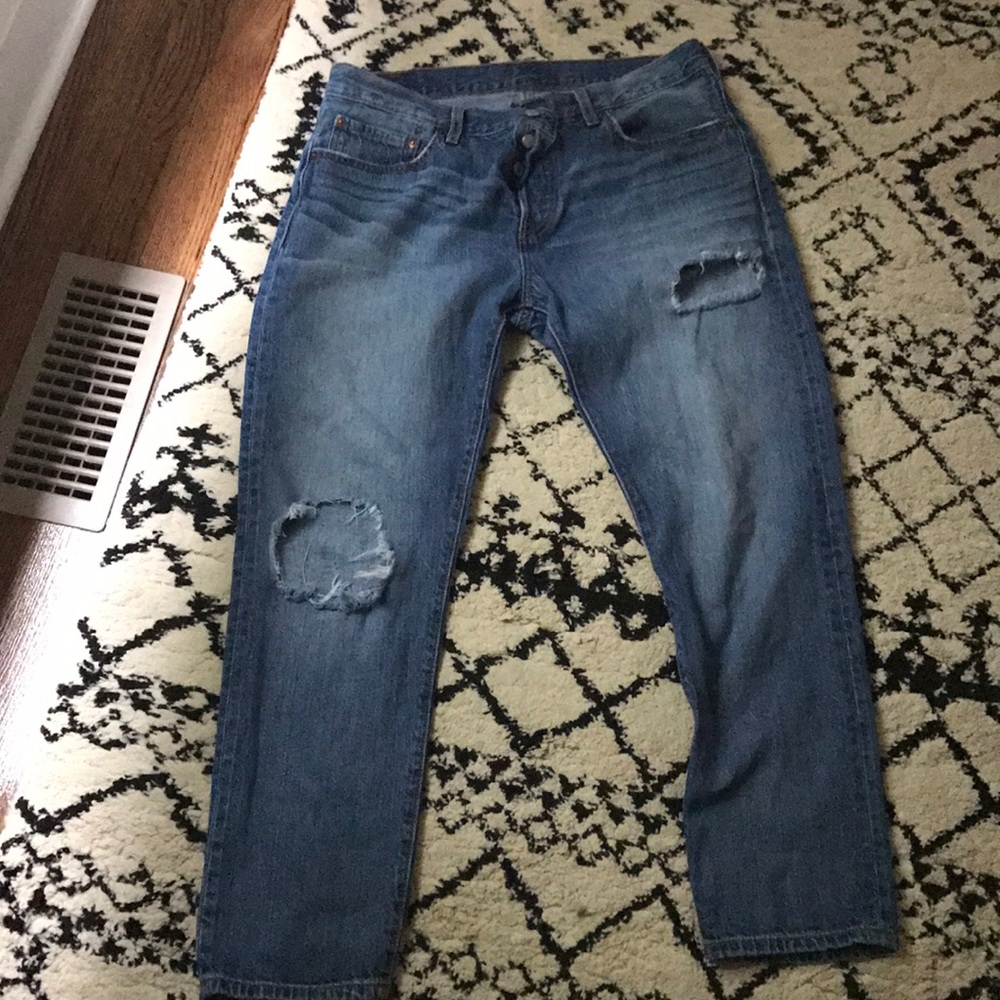 Levi's 501 destroyed