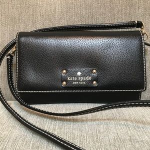 Black Kate Spade cross body/shoulder bag