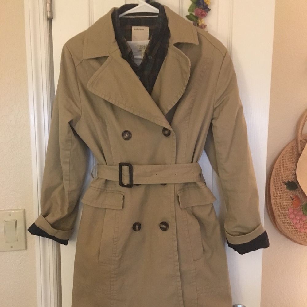 Tan H&M trench-coat