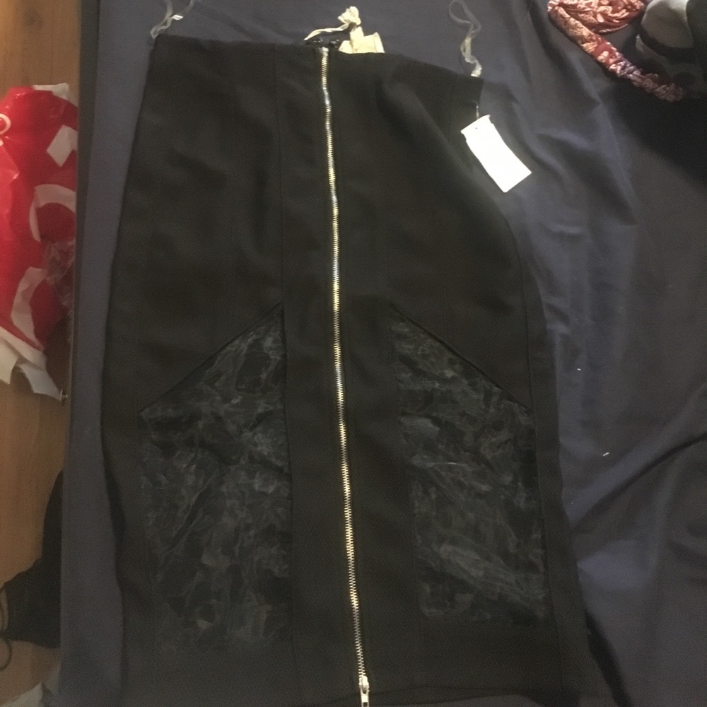Black mesh skirt