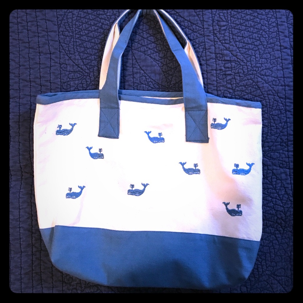 Cute whale tote