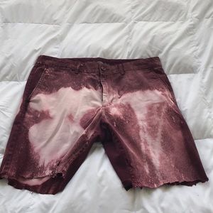 Maroon InfortunII cutoff shorts 1/1