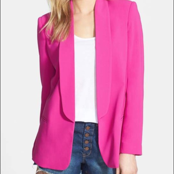 Hot pink boyfriend blazer Clearance