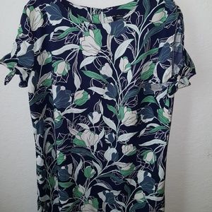 BANANA REPUBLIC cold shoulder shift dress