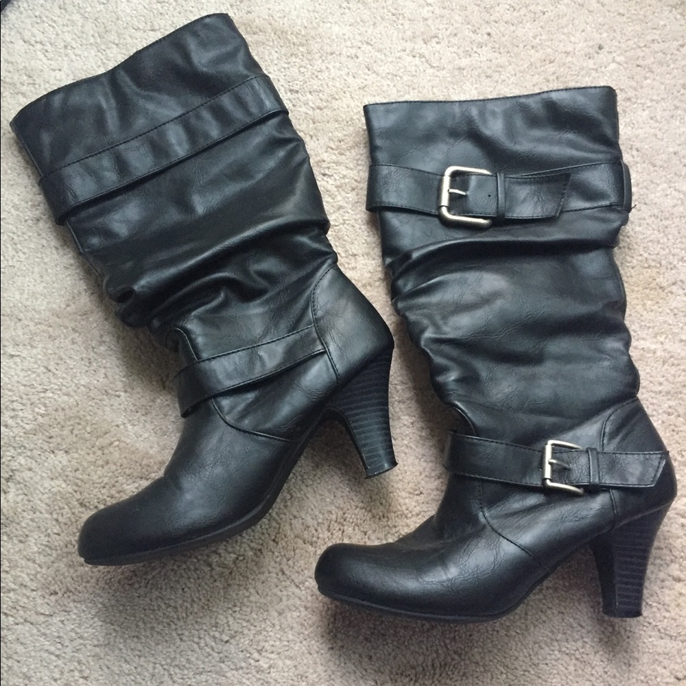 Madden Girls tall black boots