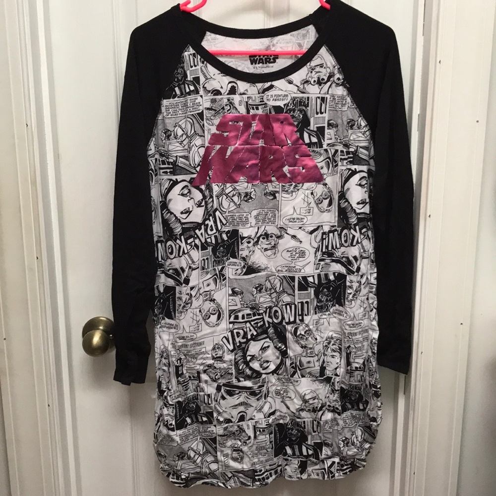 Star Wars Comic Book Style Sleep Shirt Never Worn