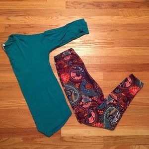 EUC Honey & Lace California Tunic Leggings outfit
