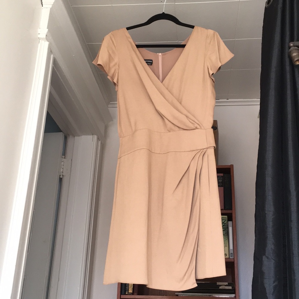 Emporio Armani beige fully lined dress
