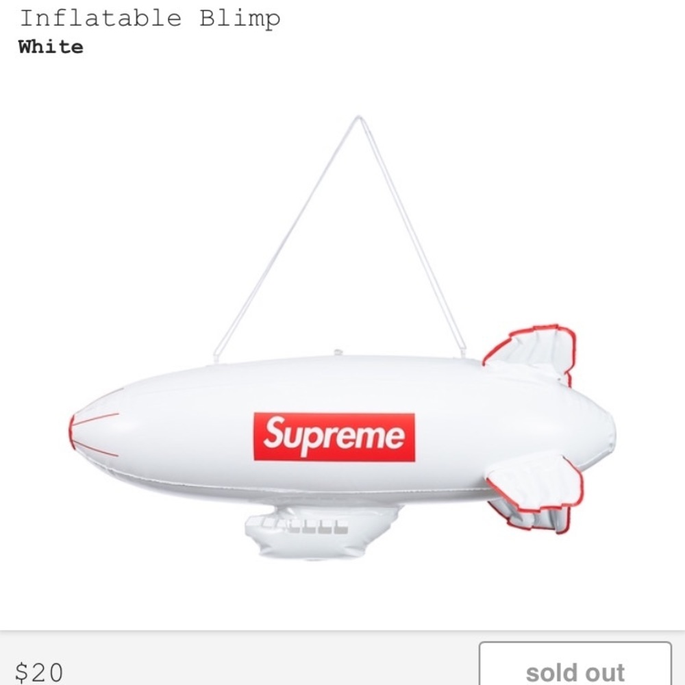 BRAND NEW SUPREME INFLATABLE BLIMP FW17