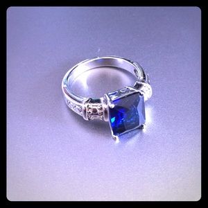 Blue Gem Ring, Size 6