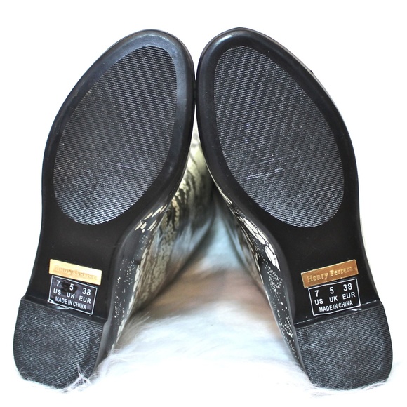 New, Unworn Henry Ferrera Lace Print Rain Boots - Picture 6 of 8