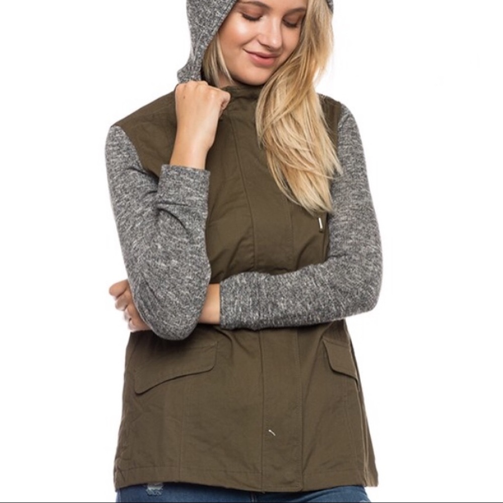Olive Cargo Jacket