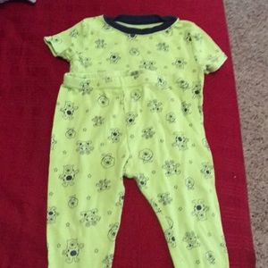 Boys shorts sleeve pj set