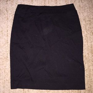 Black pencil skirt