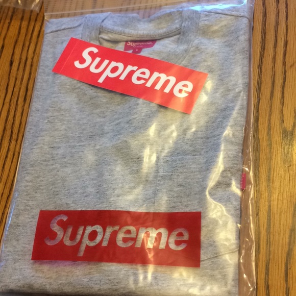 Supreme Other - fall 2017 supreme pocket tee heather gray