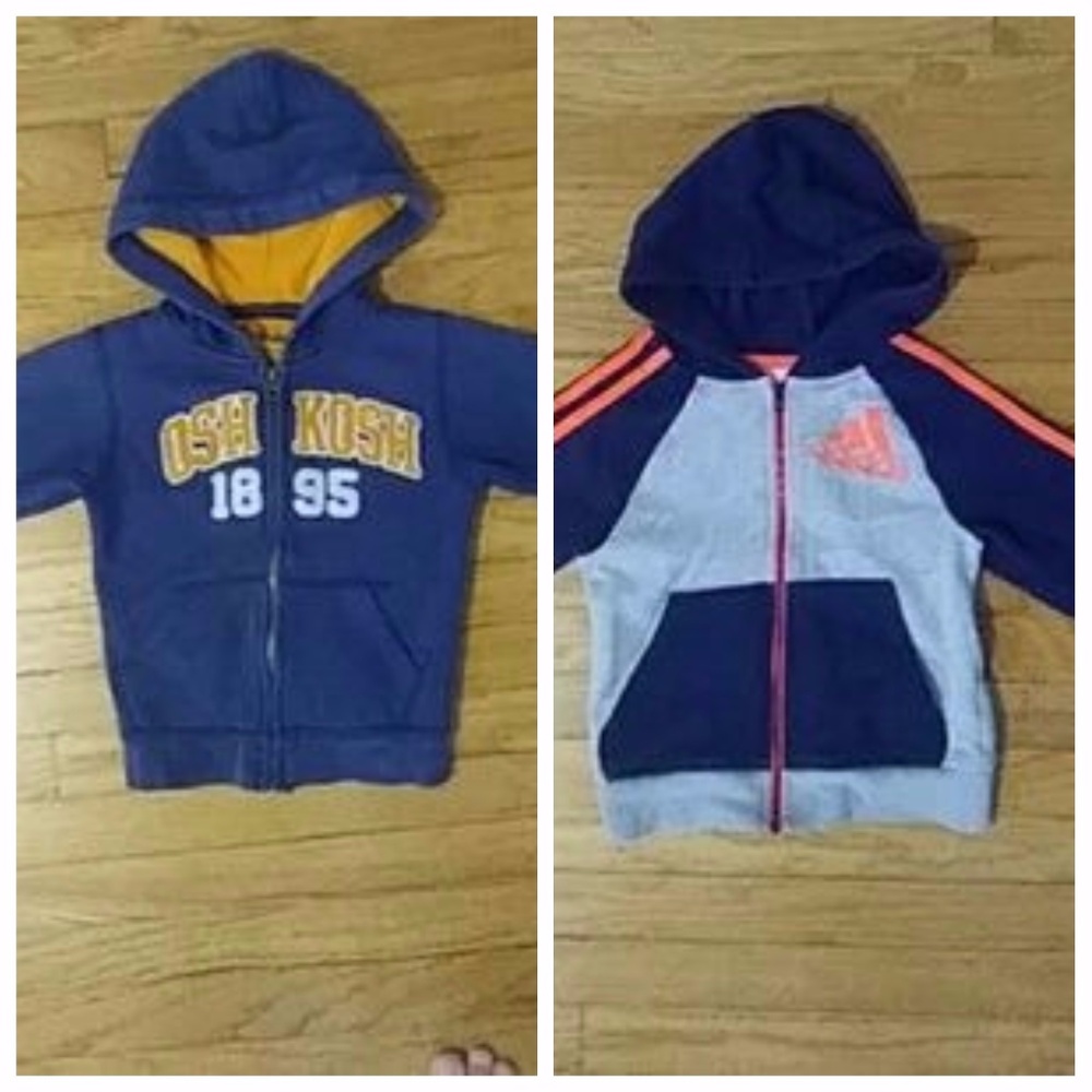 3T hoodie bundle Adidas and OshKosh
