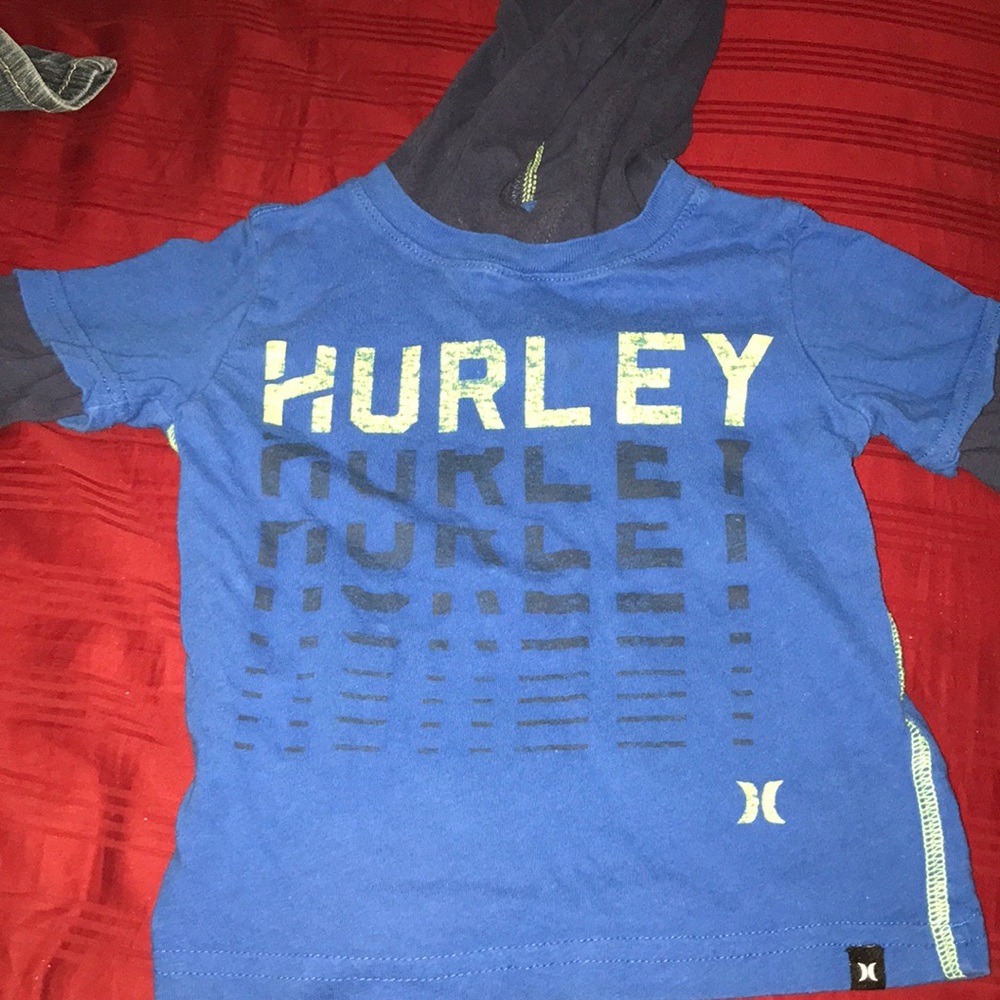 Infant Hurley hooded long sleeve shirt