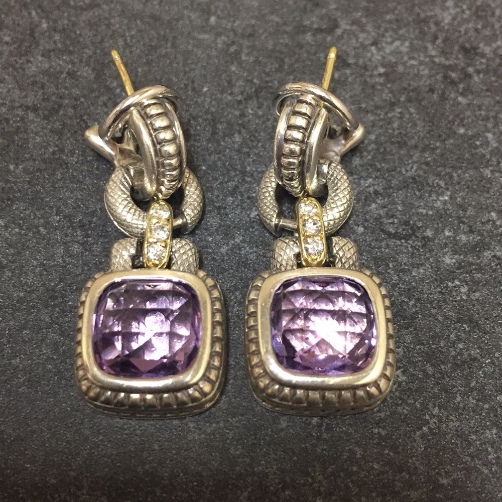 John Hardy Amethyst Earrings