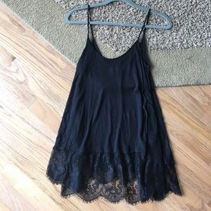 Black Tank Top With Lace