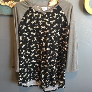 LuLaRoe Unicorn print Randy, size 2XL