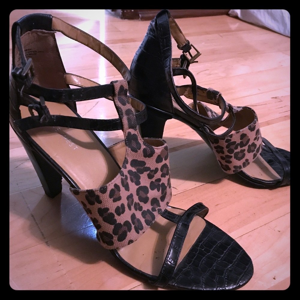 Nine West Leopard Print Heels