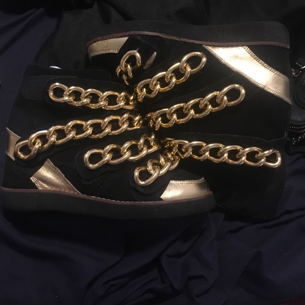 Jeffrey Campbell gold chain sneakers