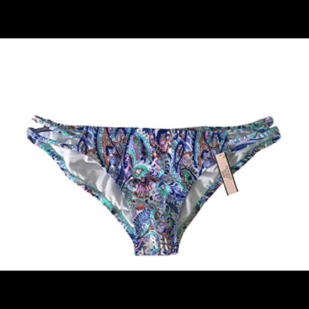 Blue paisley VS bikini bottoms size XS