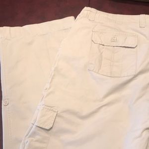Eddie Bauer light tan cargo khaki