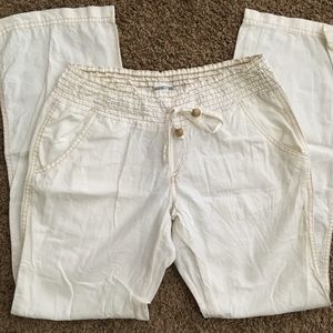 Cotton/linen pants