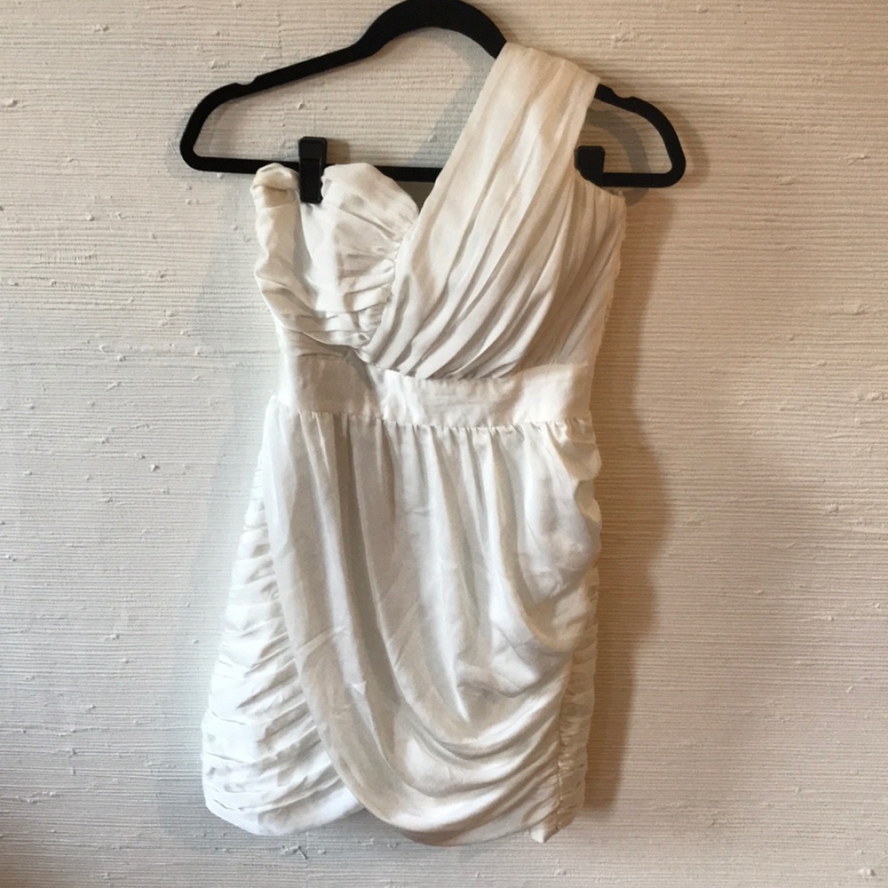 H&M White One Shoulder Dress
