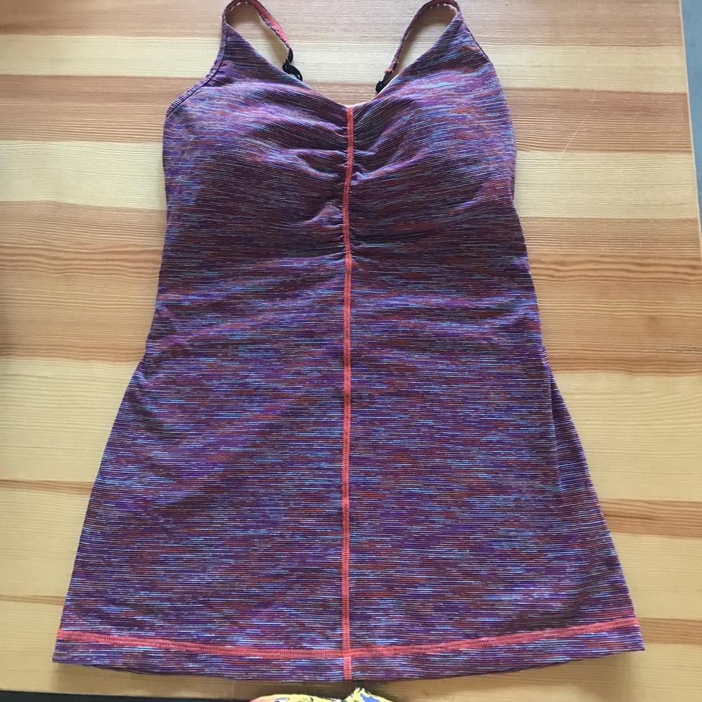 Lululemon Multicolor Striped Running Tank