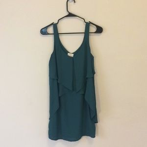 Flowy Dark Green Dress