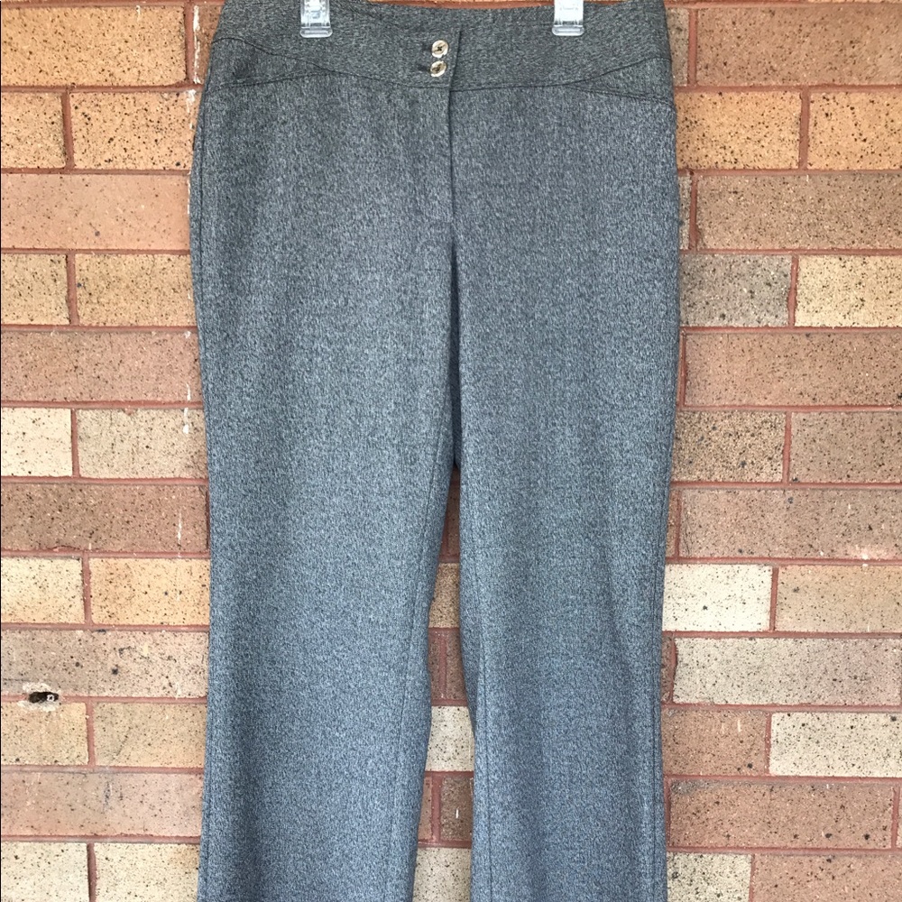 White House Black Market soft bootcut tweed pants