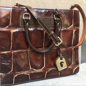 Croc embossed Dooney & Bourke