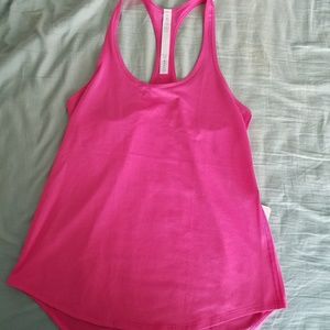 Pink tech mesh singlet tank rosa