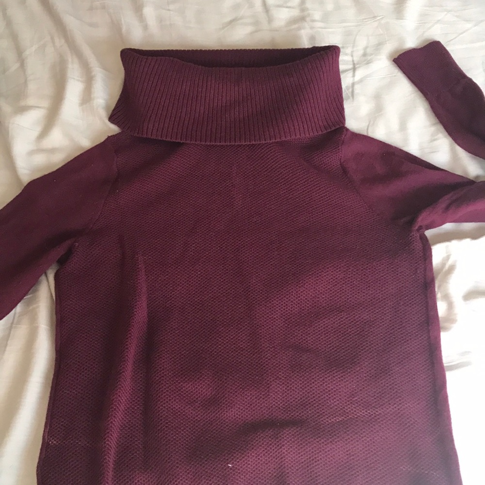 Banana republic maroon turtleneck