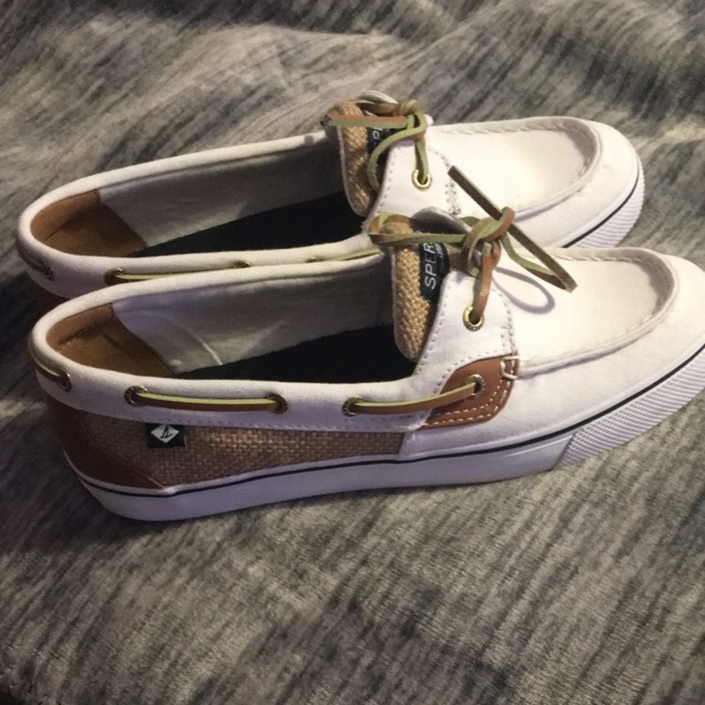 Brand new white Sperry shoes!