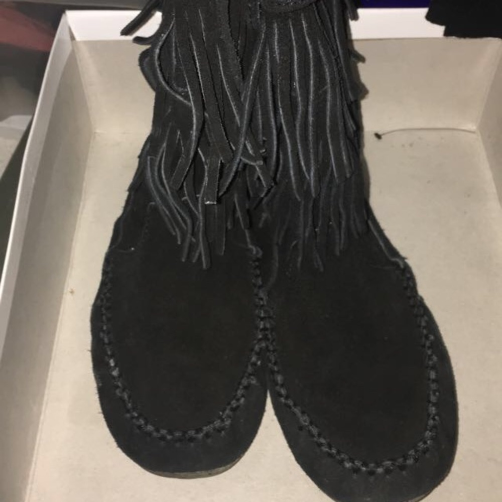 Minnetonka Fringe Boots