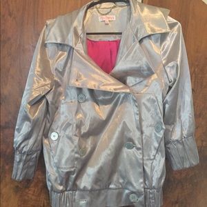 Metallic silver bomber jacket Kira Plastinina