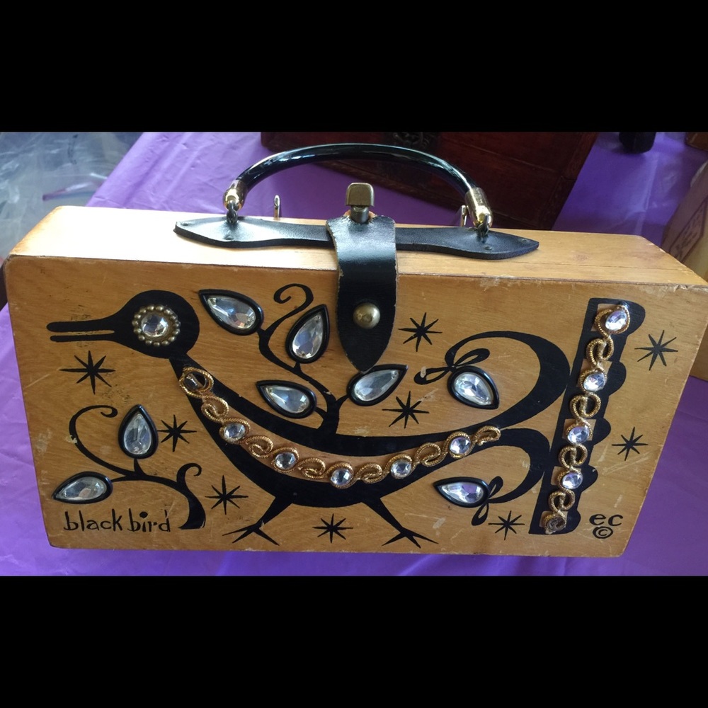 Assorted Antique Wooden Collectable Box Purses