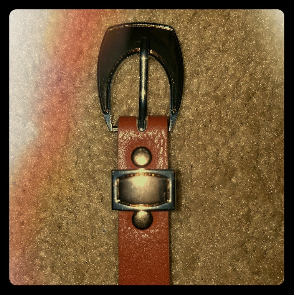 ⤵Cognac Slim Fashion Belt