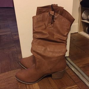 Western style Calf-high Boots