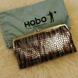 Hobo Lauren mosaic metallic wallet clutch