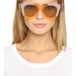 Karen Walker Dusty Pink One Splash Sunglasses