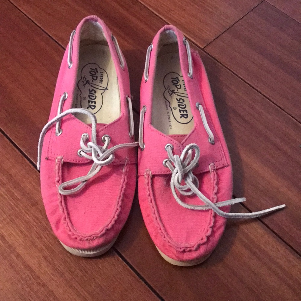 Pink Sperry Top Sider