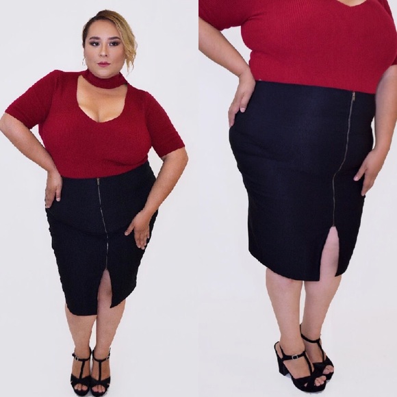 💖LAST ONE💖*PLUS SIZE* Down The Line Skirt - Picture 4 of 4