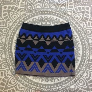 Tribal Mini Skirt