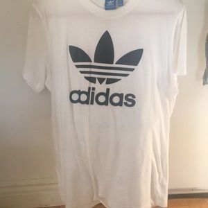 Men's White Adidas Shortsleeve TShirt