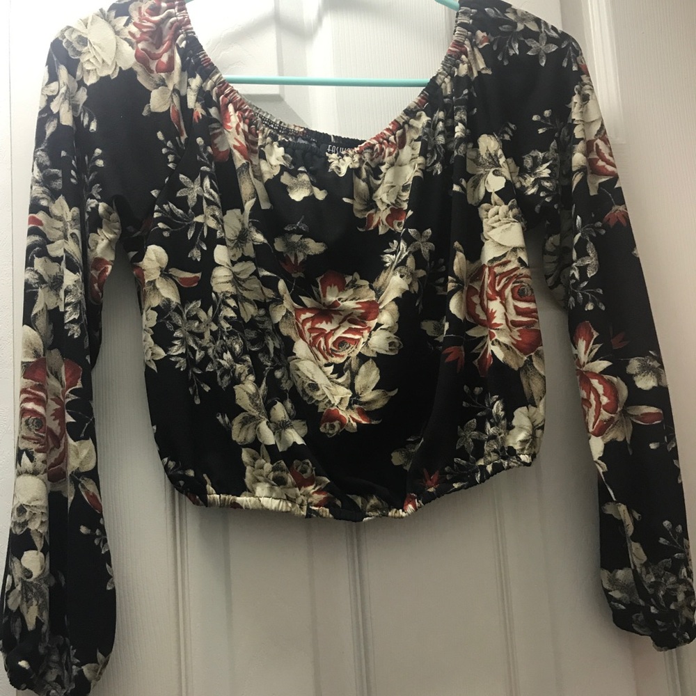 Off the shoulder crop top