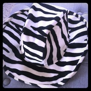 Zebra print felt costume Cowboy Hat